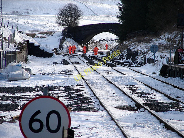Photo 6"x4" Trackworkers on the Settle & Carlisle Line Ribble Head\/SD7779 c2009