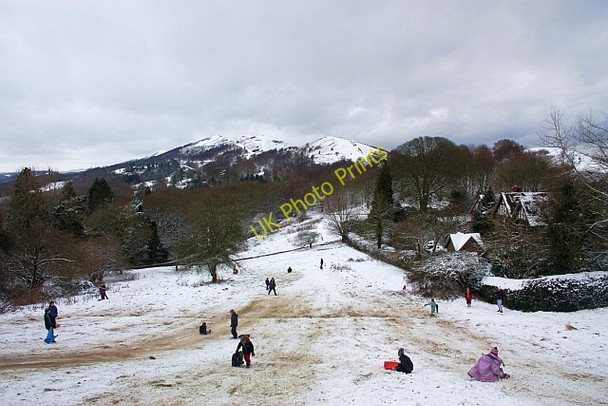 Photo 6"x4" Sledging near Wynds Point Little Malvern c2009