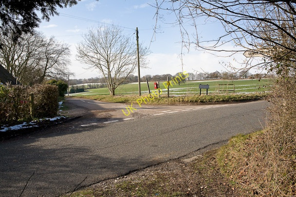 Photo 6"x4" Church Lane emerges onto the road at Lane End Lane End\/SU5525 c2009