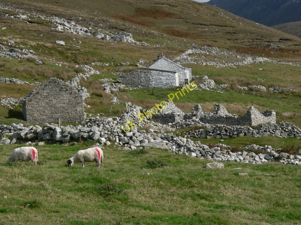 Photo 6"x4" Derelict cottages at Port Kilgoly c2005