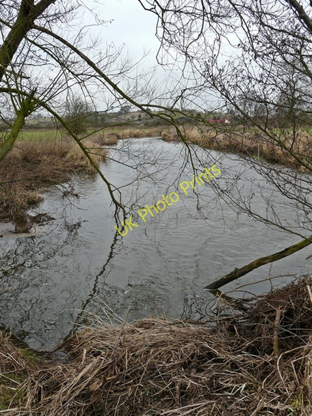 Photo 6"x4" River Blithe between Nethertown and Hamstall Ridware Olive Green c2009