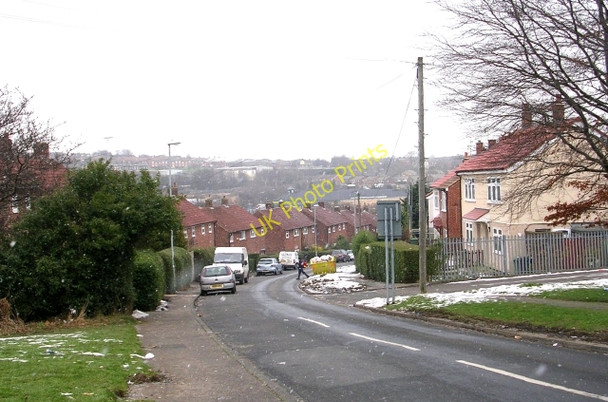 Photo 6"x4" Wellstone Rise - Swinnow Lane - as snow begins to fall Pudsey\/SE2233 c2009