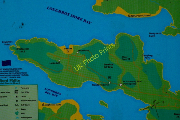 Photo 6"x4" Loughros Peninsula Roads & Sites Crannogeboy c2005