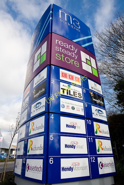 Photo 6"x4" Sign for m3 tradepark, Manor Way, Eastleigh Eastleigh\/SU4519 c2009