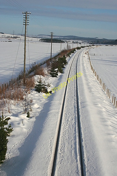 Photo 6"x4" Inverness to Aberdeen Railway Line Davoch of Grange c2009