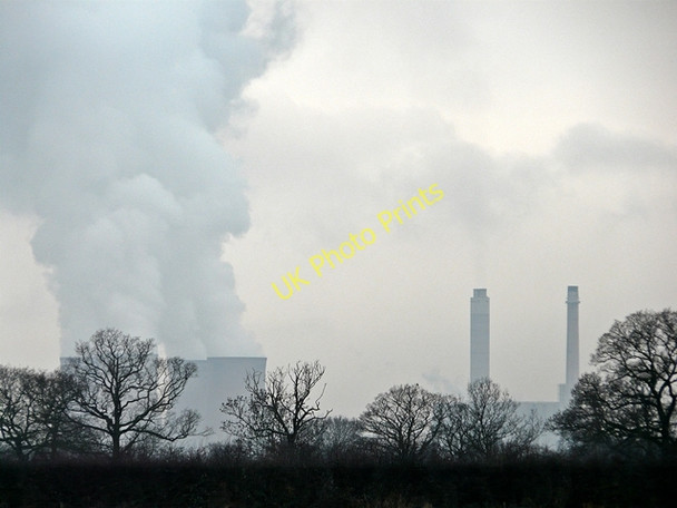 Photo 6"x4" Rugely Power Station from Hamstall Ridware Rugeley c2009