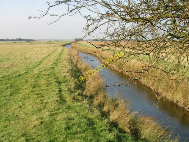 Photo 6"x4" Looking W along one of many drainage ditches Lower Goldstone c2009