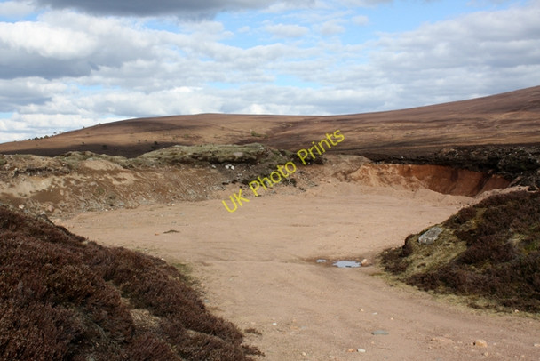 Photo 6"x4" Sand Quarry beside the Burma Road Allt Ghiuthais c2009