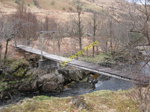 Photo 6"x4" Footbridge over River Kinglass Meall an Fheuraich c2009