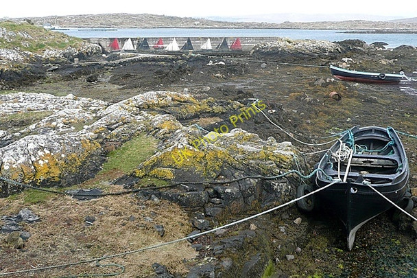 Photo 6"x4" Beach at An Cnoc (Knock) Gorumna c2009