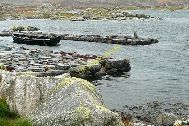 Photo 6"x4" Quay at Gleann Trasna (Glentrasna) Gorumna c2009