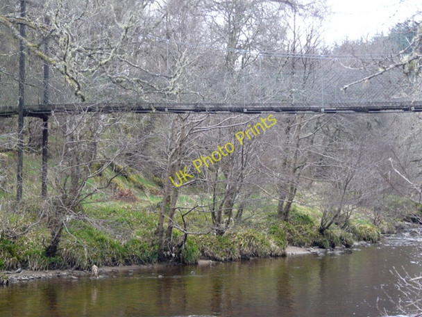 Photo 6"x4" Footbridge across the River Nairn. Daviot\/NH7239 c2009