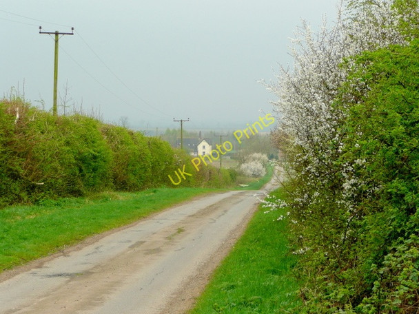 Photo 6"x4" Lane to two farms Brigg c2009