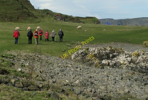Photo 6"x4" Approaching Dunseverick harbour Dunseverick c2009 P1