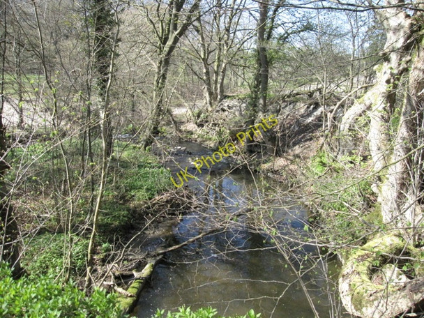 Photo 6"x4" River Alyn\/Afon Alun - downstream Tafarn-y-Gelyn c2009