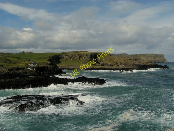 Photo 6"x4" Coastline at Dunseverick Dunseverick c2009