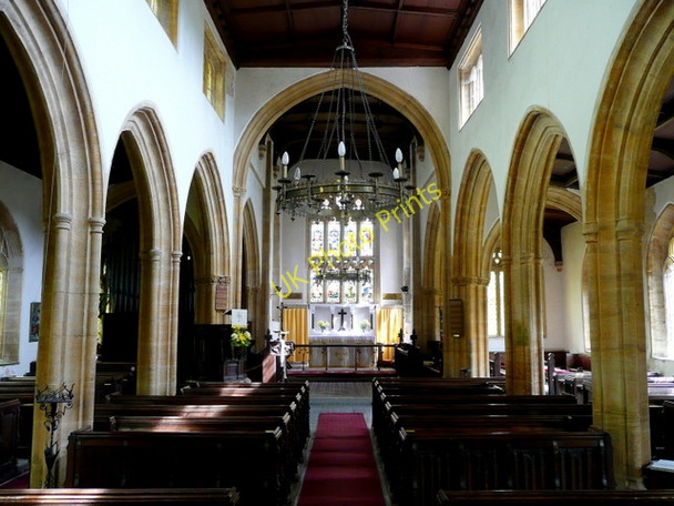 Photo 6"x4" The church of The Blessed Virgin Mary, Donyatt - interior Donyatt c2009