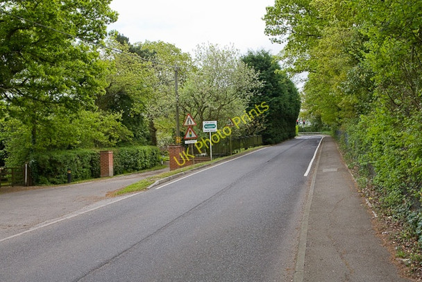 Photo 6"x4" Funtley Road approaching railway bridge Fareham c2009