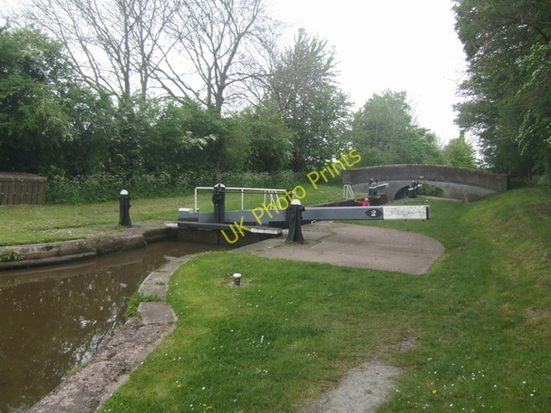 Photo 6"x4" Lock No 2 - Adderley Locks- Shropshire Union Adderley\/SJ6639 c2009