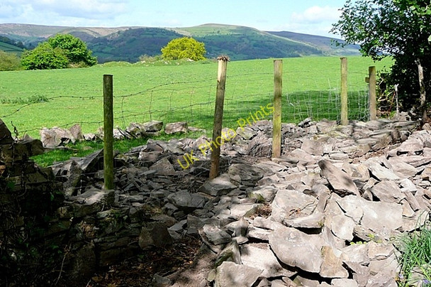 Photo 6"x4" Waiting to be rebuilt Crickhowell c2009