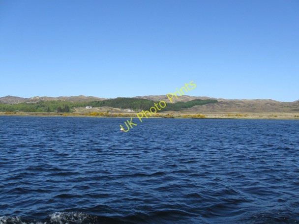 Photo 6"x4" North shore of Loch Shiel, Mingarrypark off to left Moss\/NM6868 c2009