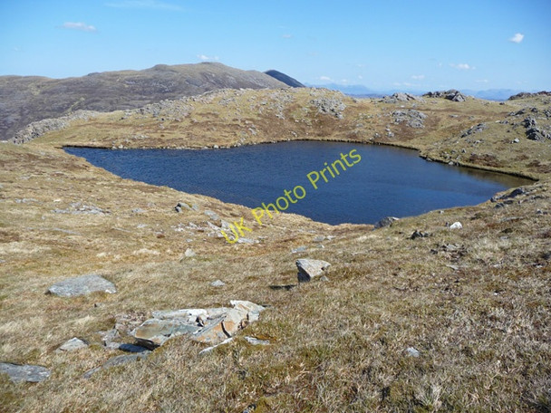 Photo 6"x4" Lochan on the summit of Ben Aslak Kylerhea\/Caol Reatha c2009