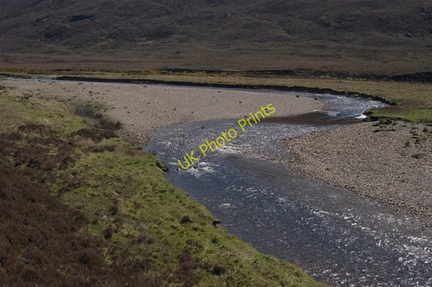 Photo 6"x4" Abhainn Strath na Sealga Meall a' Chlaignn c2009 P1