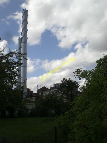 Photo 6"x4" Hospital chimneys from Ruskin Park SE5 Brixton\/TQ3175 c2009