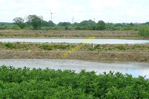 Photo 6"x4" Gravel extraction Grazeley Green c2009