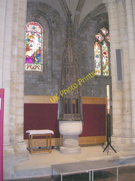 Photo 6"x4" Font & Cover - Selby Abbey Selby c2009
