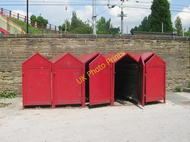 Photo 6"x4" Cycle Lockers - South Elmsall Station - Station Road South Elmsall c2009