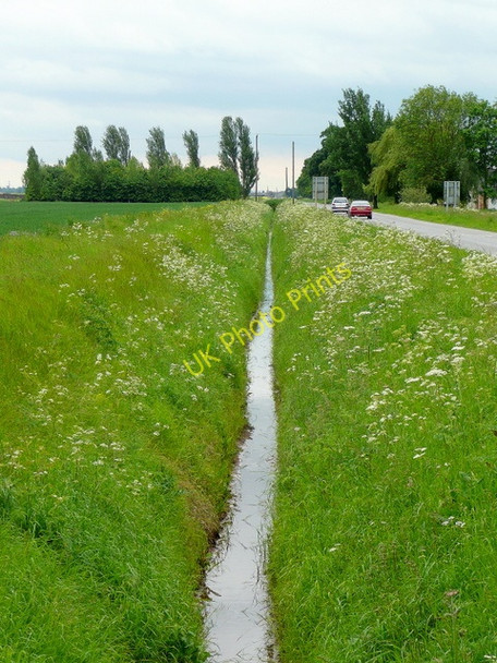 Photo 6"x4" Drain beside lane Rawcliffe Bridge c2009