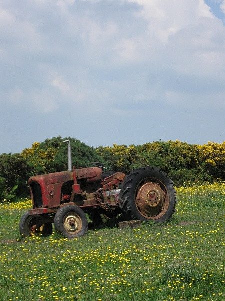 Photo 6"x4" Parked Tractor Araglin c2009