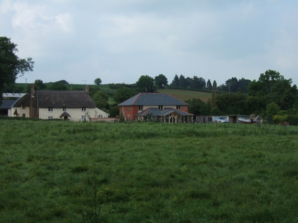 Photo 6"x4" Old and new houses in Copplestone near Tiverton Manley\/SS9811 c2009