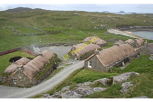 Photo 6"x4" Na Gearranan Blackhouse Village c2009