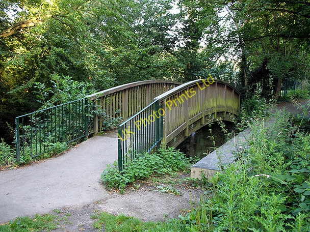 Photo 6"x4" Bridge over Dollis Brook Finchley c2007