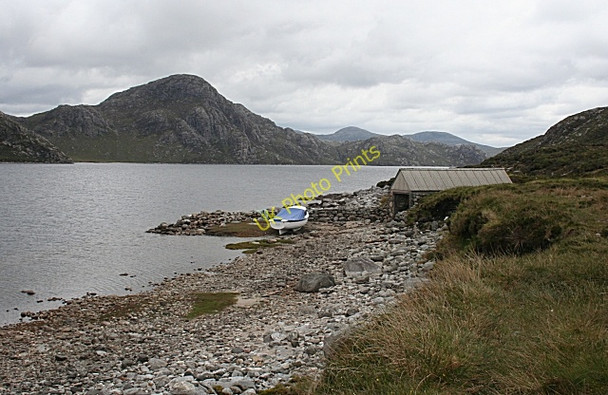 Photo 6"x4" Loch Suainebhal and Sr\u00c3\u00b2n R\u00c3\u00ac Gaoith Eadar Dha Fhadhail c2009