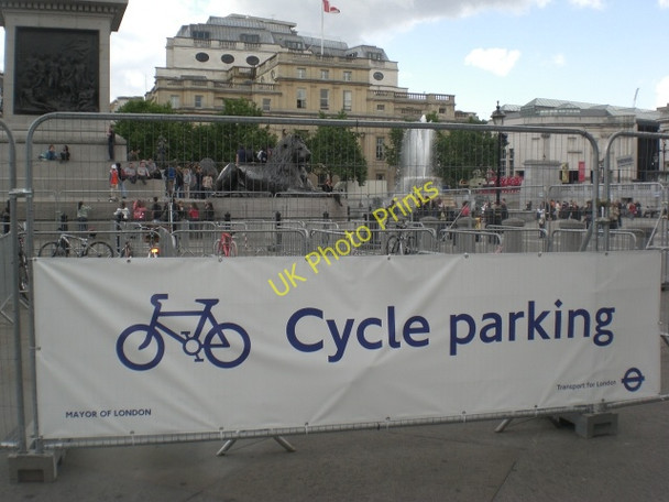 Photo 6"x4" Cycle Parking scheme, Trafalgar Square W1 London c2009