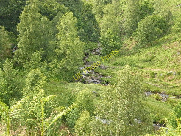 Photo 6"x4" Footbridge over Alcomden Water Rodmer Clough c2009