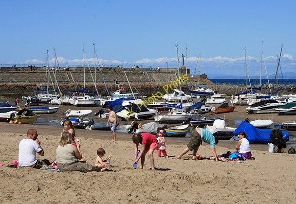 Photo 6"x4" Beach, harbour and pier New Quay\/Ceinewydd c2009