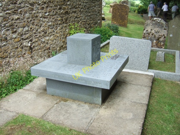Photo 6"x4" Millennium monument outside Luppitt Church Luppitt c2009