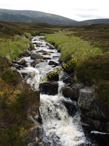 Photo 6"x4" Small waterfall, Allt Coire an t-Seilich Geldie Lodge c2009