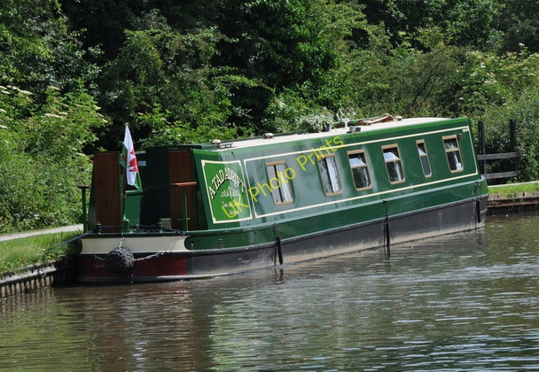 Photo 6"x4" Narrowboat on the Coventry canal Alvecote c2009