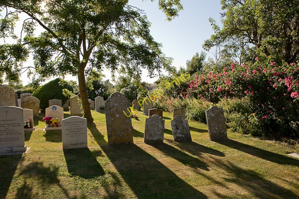 Photo 6"x4" Part of the graveyard of church of St. Peter & St. Paul West Wittering c2009