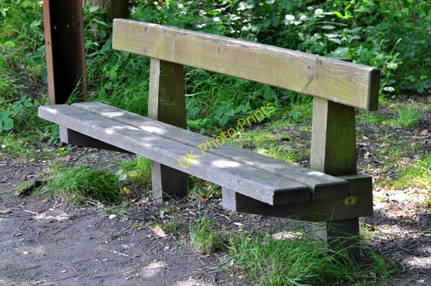 Photo 6"x4" Wooden Bench Alvecote c2009