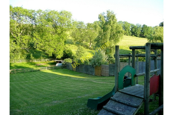 Photo 6"x4" View from The Horseshoe's garden Ebbesbourne Wake c2009