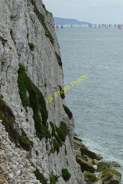 Photo 6"x4" Cliffs near Fort Redoubt Freshwater Bay\/SZ3485 c2009