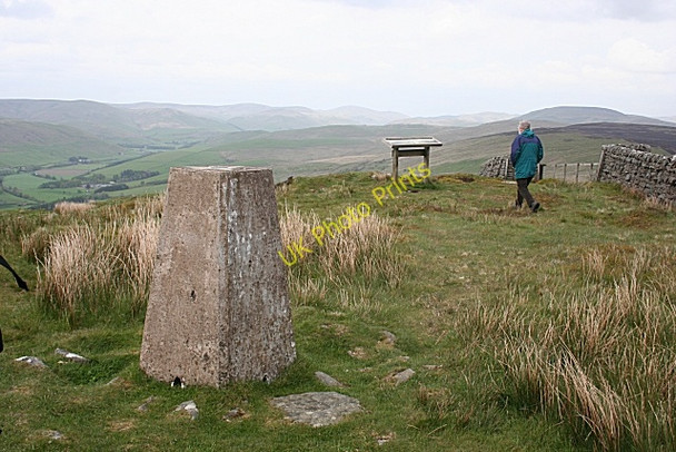 Photo 6"x4" Whita Hill Triangulation Pillar Langholm\/NY3684 c2009