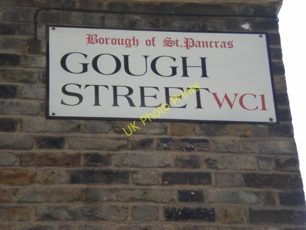 Photo 6"x4" Street sign, Gough Street WC1 London c2009