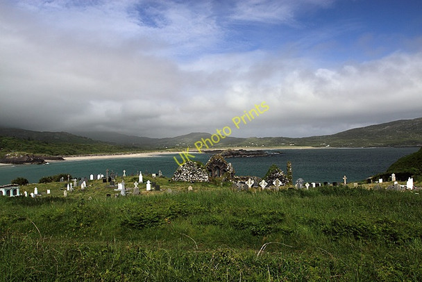 Photo 6"x4" Abbey Island Friary and Graveyard Caherdaniel c2009